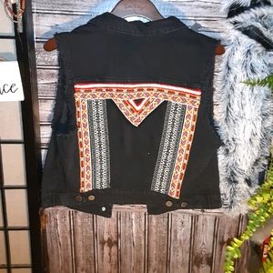 Coachella Jean Crop Vest